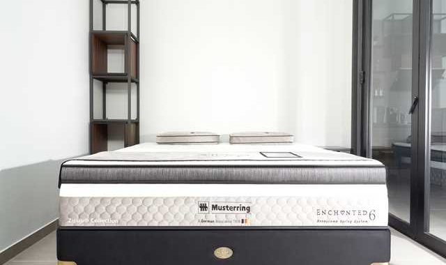 Comfortable modern mattress at Bali Stay beach resort for a relaxing stay in Bali.